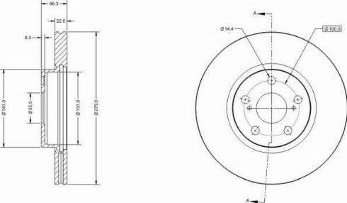 Remy RAD1848C - Disque de frein cwaw.fr