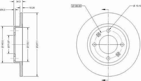 Remy RAD1853C - Disque de frein cwaw.fr