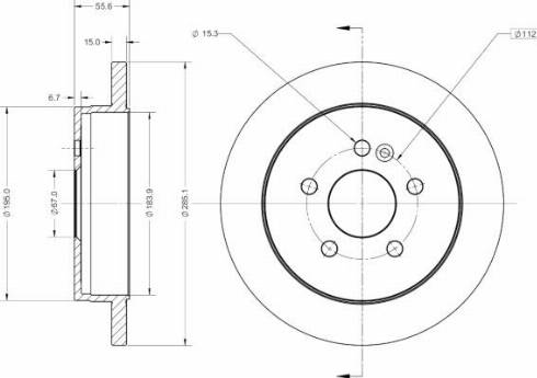 Remy RAD1863C - Disque de frein cwaw.fr