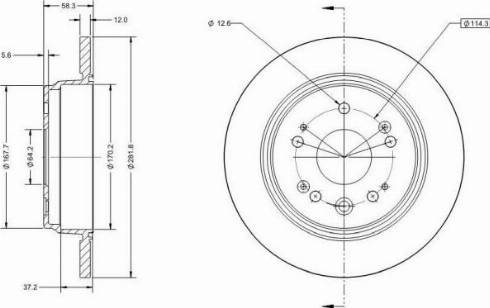 Remy RAD1883C - Disque de frein cwaw.fr