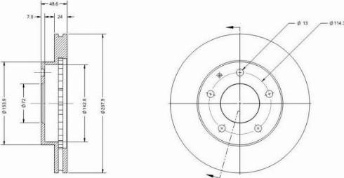 Remy RAD1393C - Disque de frein cwaw.fr