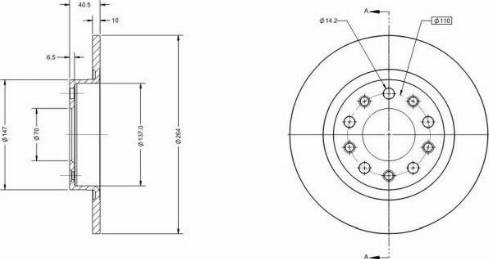 Remy RAD1348C - Disque de frein cwaw.fr