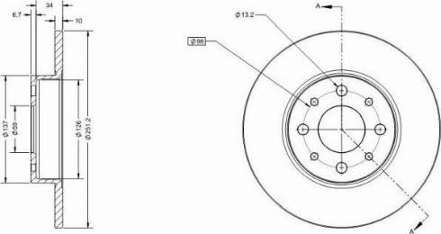 Remy RAD1343C - Disque de frein cwaw.fr