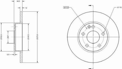 Remy RAD1304C - Disque de frein cwaw.fr