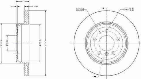 Remy RAD1308C - Disque de frein cwaw.fr