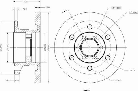 Remy RAD1318C - Disque de frein cwaw.fr