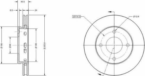 Remy RAD1312C - Disque de frein cwaw.fr