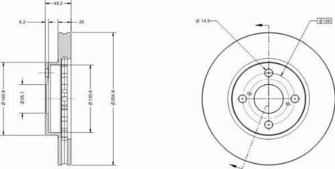 Remy RAD1382C - Disque de frein cwaw.fr