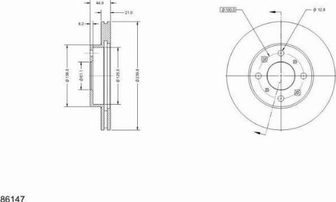 Remy RAD1324C - Disque de frein cwaw.fr