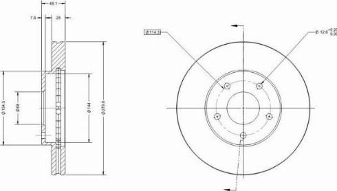 Remy RAD1321C - Disque de frein cwaw.fr