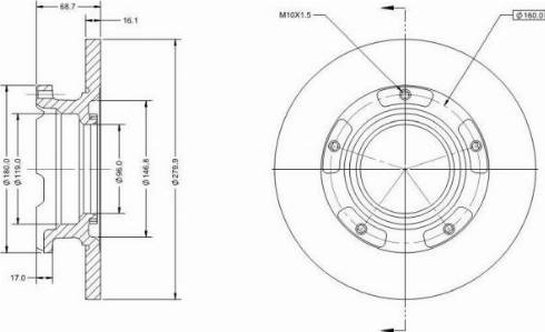 Remy RAD1299C - Disque de frein cwaw.fr