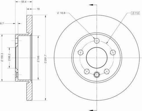 Remy RAD1249C - Disque de frein cwaw.fr