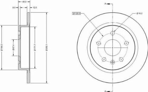 Remy RAD1244C - Disque de frein cwaw.fr