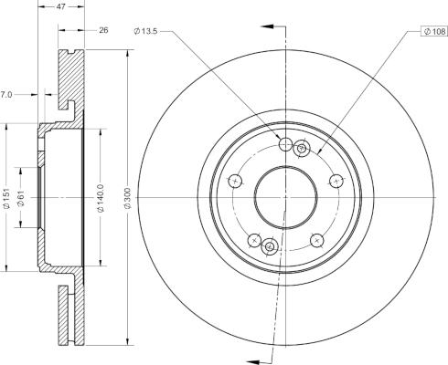 Remy RAD1247C - Disque de frein cwaw.fr