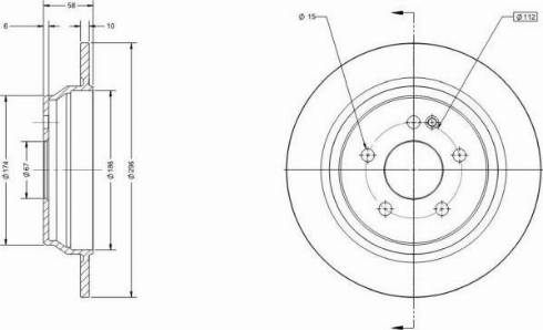 Remy RAD1254C - Disque de frein cwaw.fr