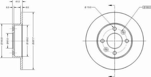 Remy RAD1258C - Disque de frein cwaw.fr