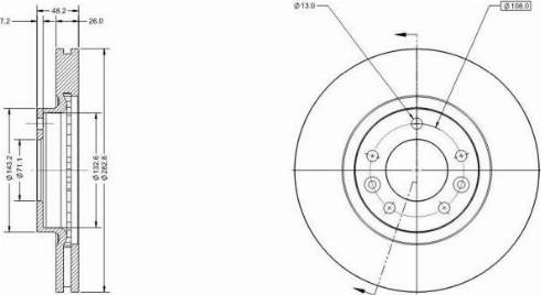 Remy RAD1263C - Disque de frein cwaw.fr