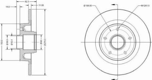 Remy RAD1214C - Disque de frein cwaw.fr