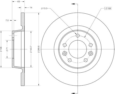 Remy RAD1211C - Disque de frein cwaw.fr