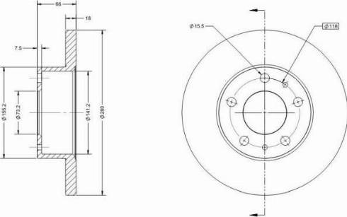 Remy RAD1280C - Disque de frein cwaw.fr