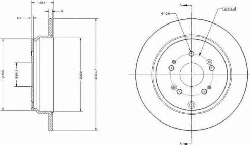 Remy RAD1281C - Disque de frein cwaw.fr