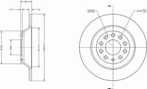 Remy RAD1282C - Disque de frein cwaw.fr