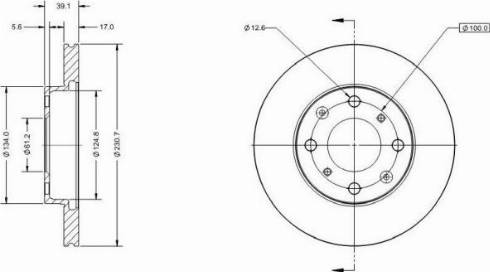 Remy RAD1226C - Disque de frein cwaw.fr