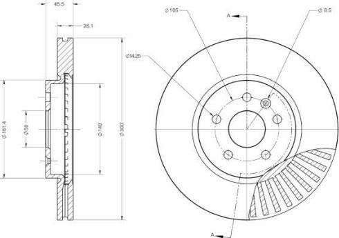 Remy RAD1228C - Disque de frein cwaw.fr