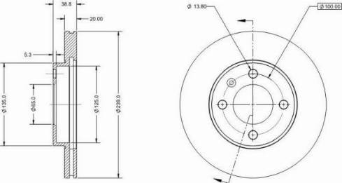 Remy RAD1223C - Disque de frein cwaw.fr