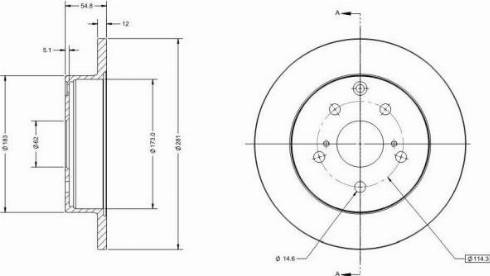 Remy RAD1271C - Disque de frein cwaw.fr