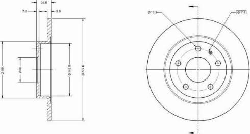 Remy RAD1784C - Disque de frein cwaw.fr