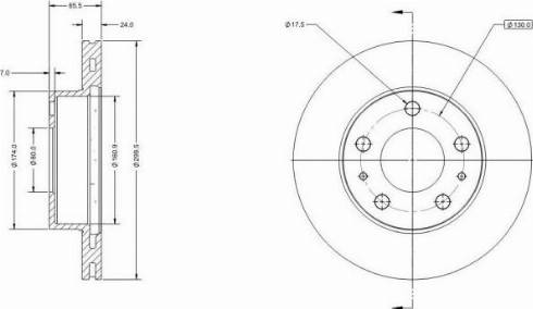 Remy RAD1727C - Disque de frein cwaw.fr