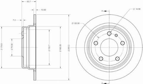 Remy RAD2445C - Disque de frein cwaw.fr