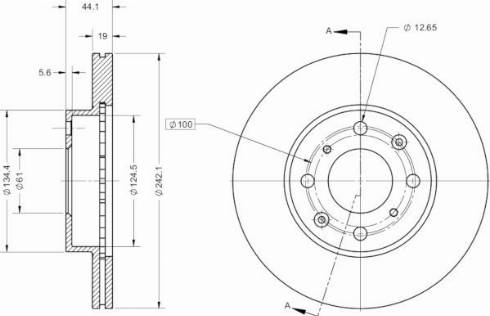 Remy RAD2442C - Disque de frein cwaw.fr