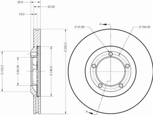 Remy RAD2455C - Disque de frein cwaw.fr