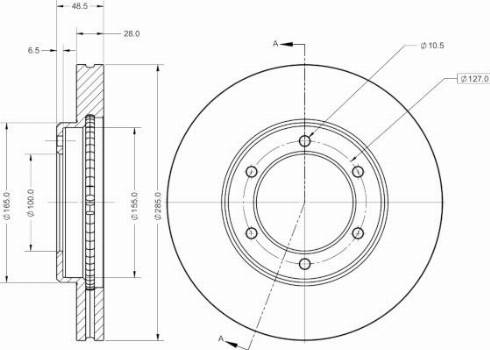 Remy RAD2457C - Disque de frein cwaw.fr