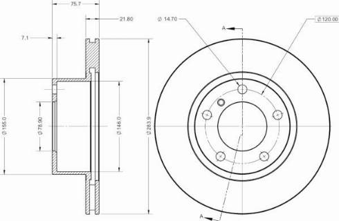 Remy RAD2483C - Disque de frein cwaw.fr