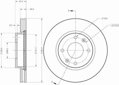 Remy RAD2432C - Disque de frein cwaw.fr