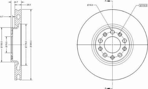 Remy RAD2508C - Disque de frein cwaw.fr