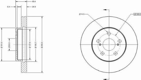 Remy RAD2537C - Disque de frein cwaw.fr