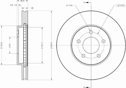 Remy RAD2648C - Disque de frein cwaw.fr