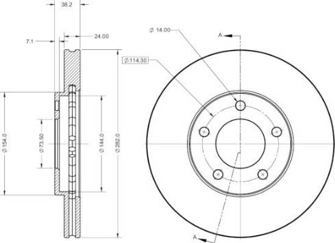 Remy RAD2141C - Disque de frein cwaw.fr