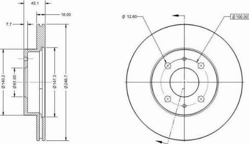 Remy RAD2113C - Disque de frein cwaw.fr