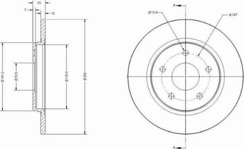 Remy RAD2128C - Disque de frein cwaw.fr