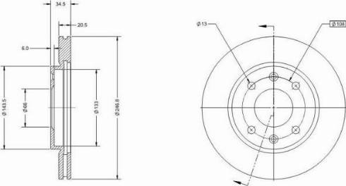 Remy RAD2872C - Disque de frein cwaw.fr