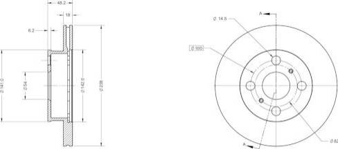 Remy RAD2394C - Disque de frein cwaw.fr