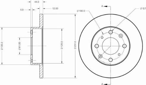 Remy RAD2304C - Disque de frein cwaw.fr