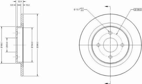 Remy RAD2306C - Disque de frein cwaw.fr