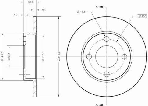 Remy RAD2372C - Disque de frein cwaw.fr