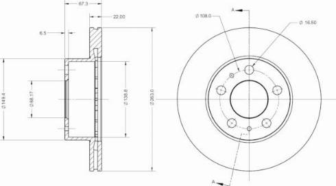 Remy RAD2253C - Disque de frein cwaw.fr